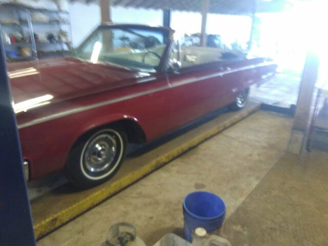 1967 Red Dodge Polara Convertible
