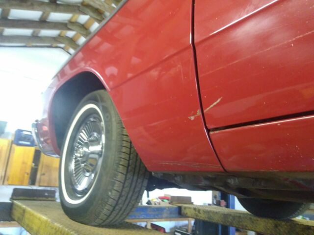 1967 Red Dodge Polara Convertible