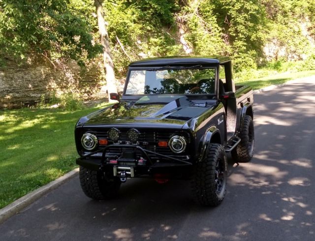 1967 Black Ford Bronco Halfcab