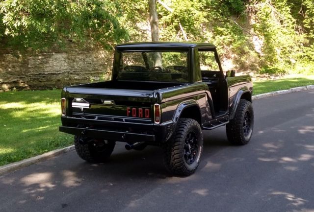 1967 Black Ford Bronco Halfcab
