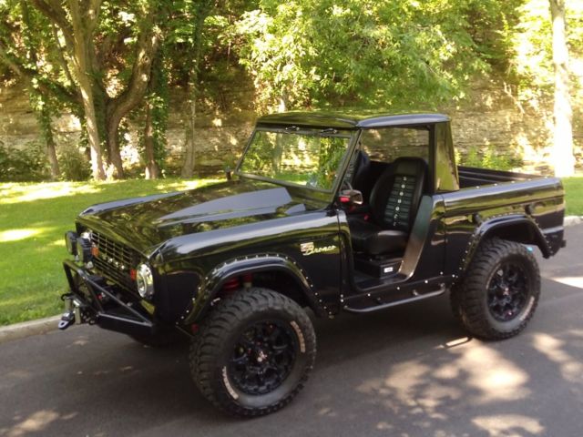 1967 Black Ford Bronco Halfcab