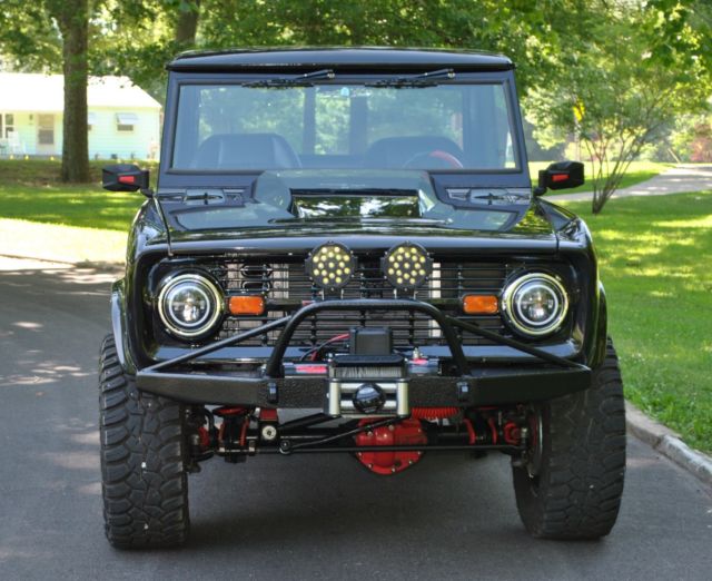 1967 Black Ford Bronco Halfcab