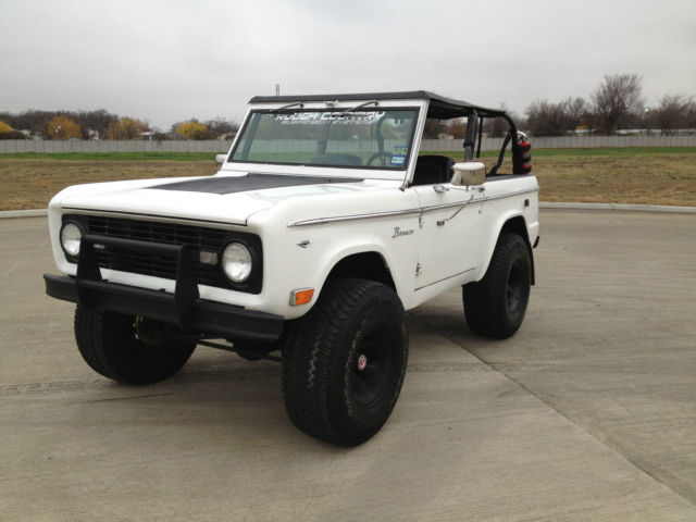 1967 White Ford Bronco SUV