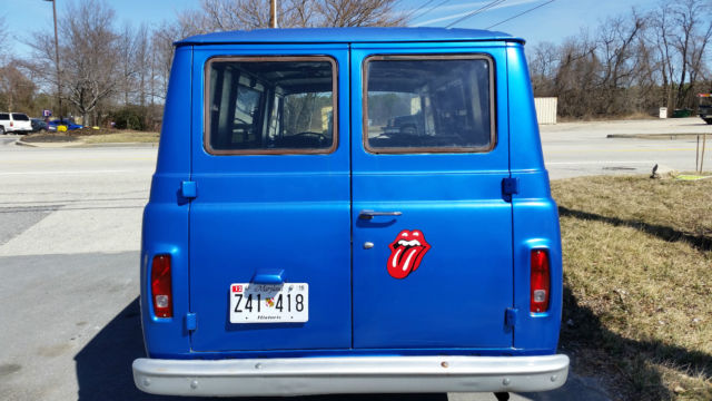 1967 Blue Ford E-Series Van Extended Passenger Van