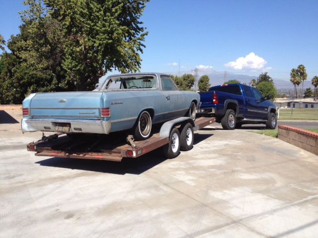 1967 Blue Chevrolet El Camino Standard Cab Pickup