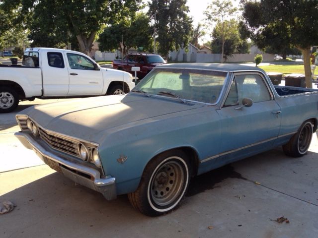 1967 Blue Chevrolet El Camino Standard Cab Pickup
