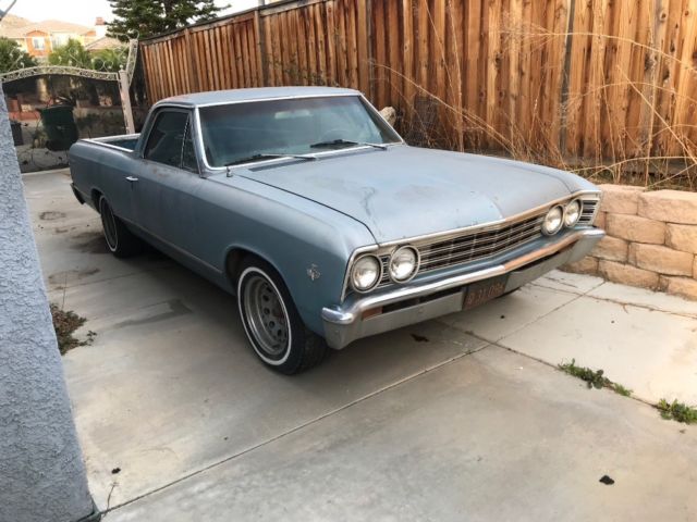 1967 Blue Chevrolet El Camino Standard Cab Pickup