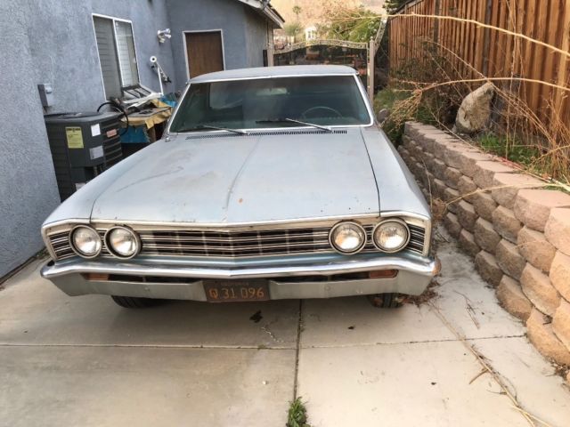 1967 Blue Chevrolet El Camino Standard Cab Pickup