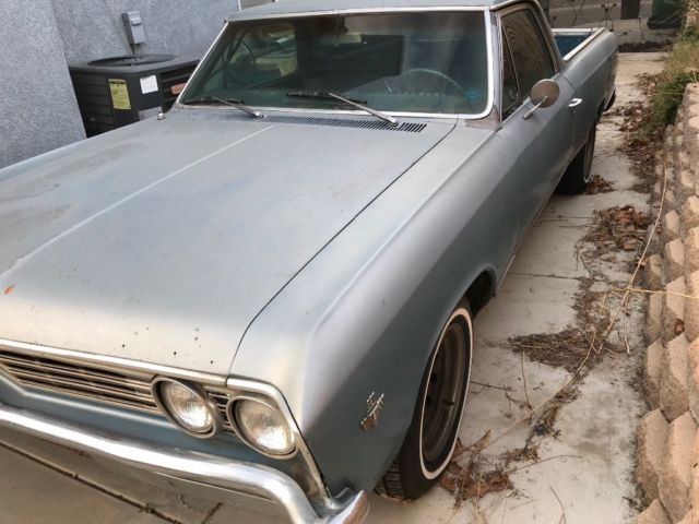 1967 Blue Chevrolet El Camino Standard Cab Pickup