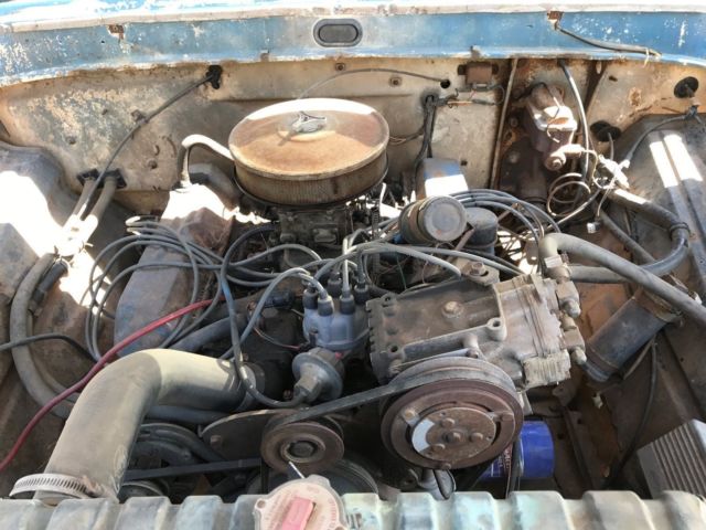1967 blue/white Ford F-100 Standard Cab Pickup