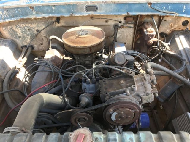 1967 blue/white Ford F-100 Standard Cab Pickup