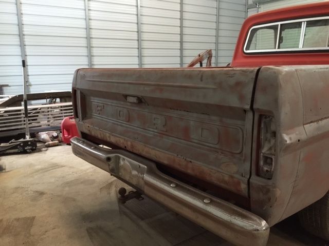 1967 Red Ford F-100 Standard Cab Pickup