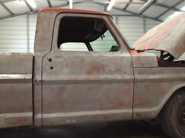 1967 Red Ford F-100 Standard Cab Pickup