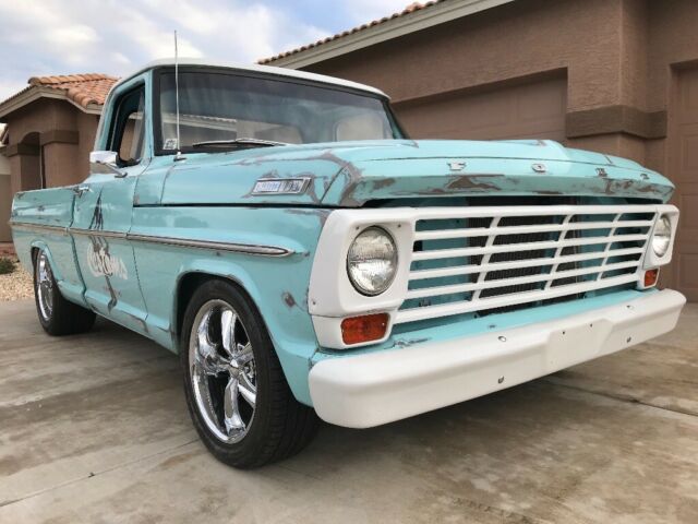 1967 Frost Turquoise & White Ford F-100 Standard Cab Pickup