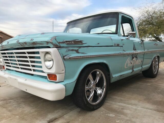 1967 Frost Turquoise & White Ford F-100 Standard Cab Pickup