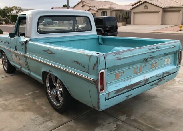 1967 Frost Turquoise & White Ford F-100 Standard Cab Pickup