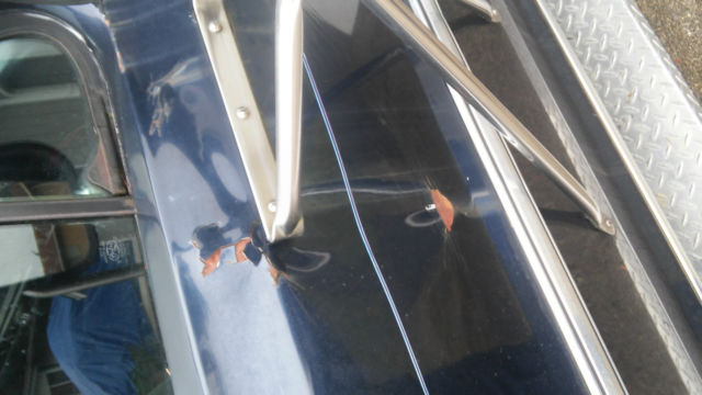 1967 dark blue Ford F-250 pickup