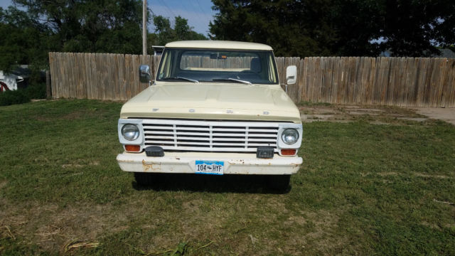 1967 Yellow Ford F-250 Standard Cab Pickup