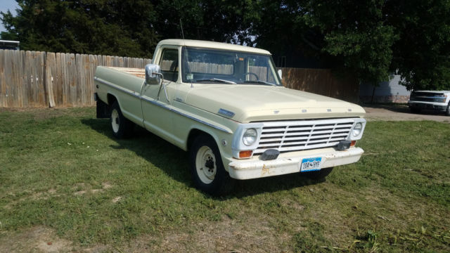 1967 Yellow Ford F-250 Standard Cab Pickup