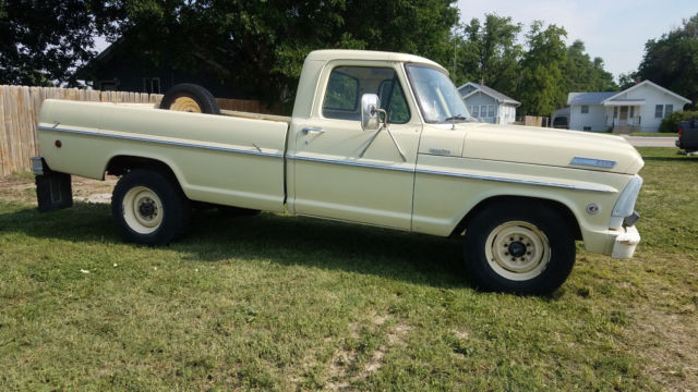 1967 Yellow Ford F-250 Standard Cab Pickup