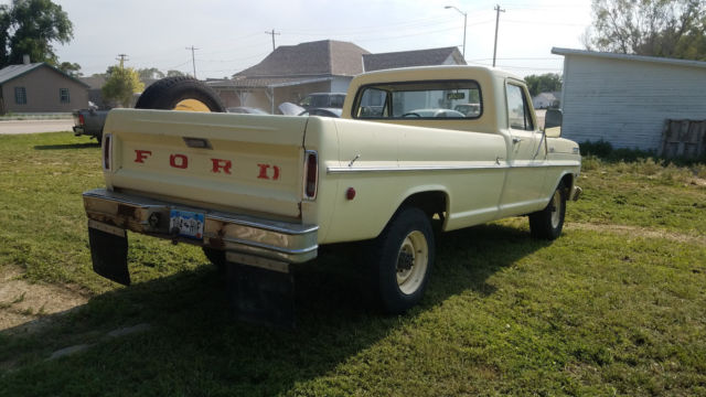 1967 Yellow Ford F-250 Standard Cab Pickup