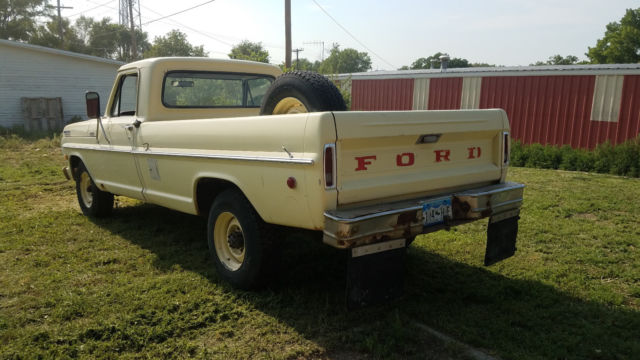 1967 Yellow Ford F-250 Standard Cab Pickup