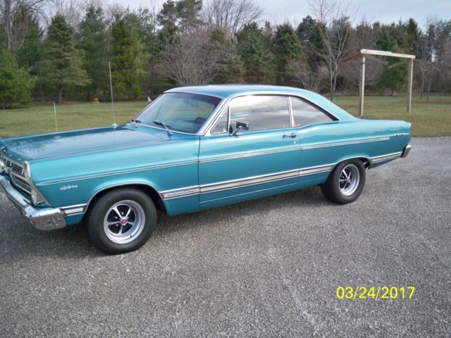 1967 clearwater Aqua Ford Fairlane Coupe
