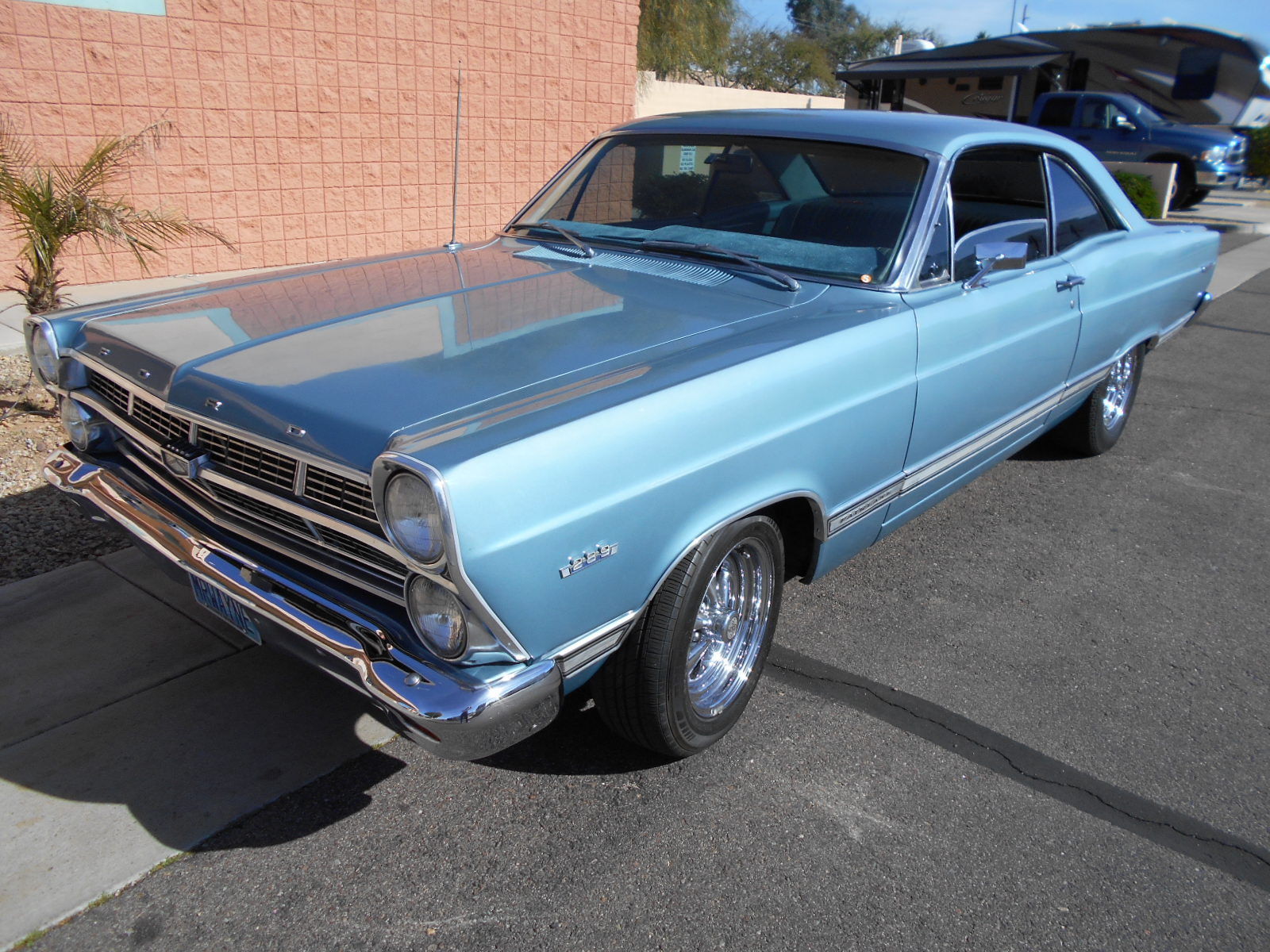 1967 brittany blue metallic Ford Fairlane 2 door hardtop