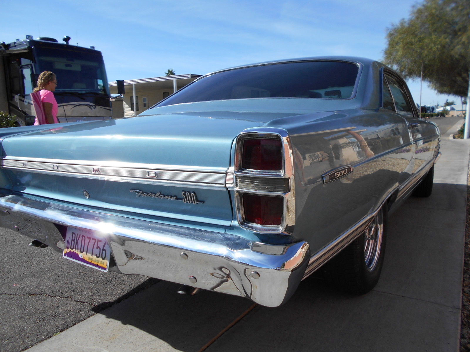 1967 brittany blue metallic Ford Fairlane 2 door hardtop