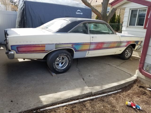 1967 White Ford Fairlane Sedan