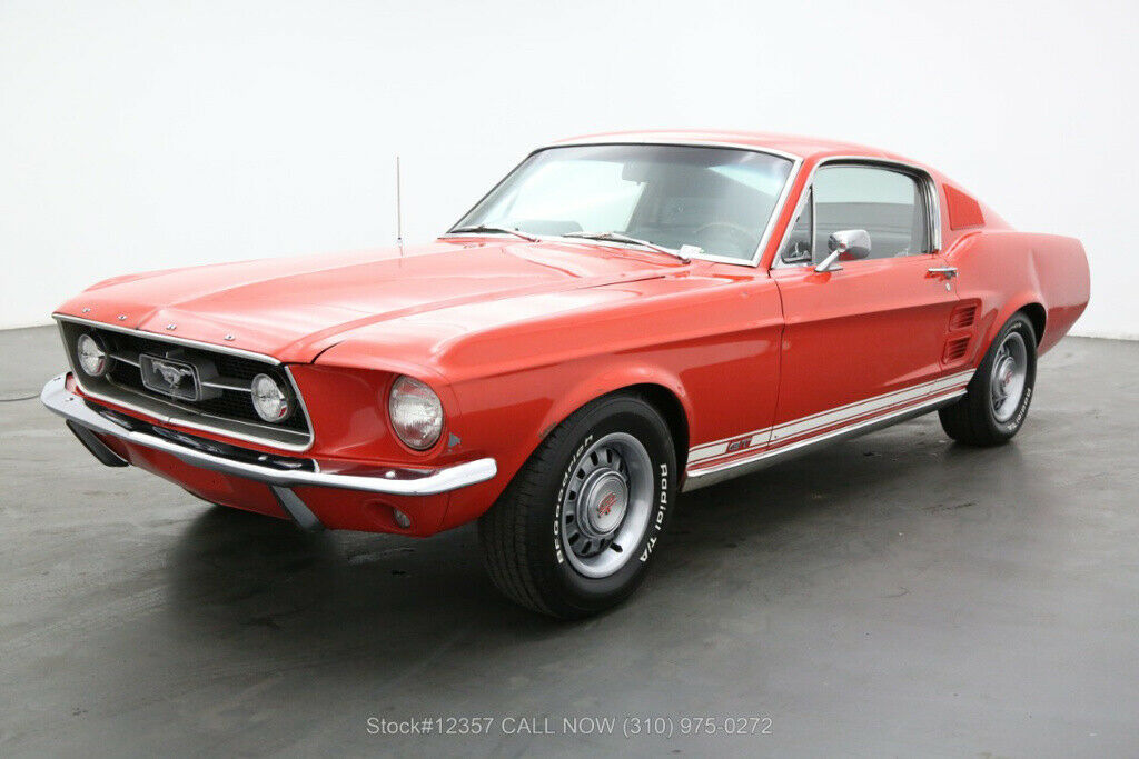 1967 Red Ford Mustang
