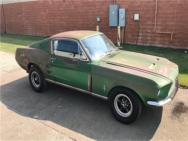 1967 Gold Ford Mustang Fastback