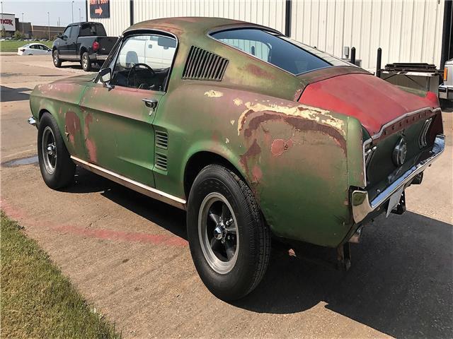 1967 Gold Ford Mustang Fastback