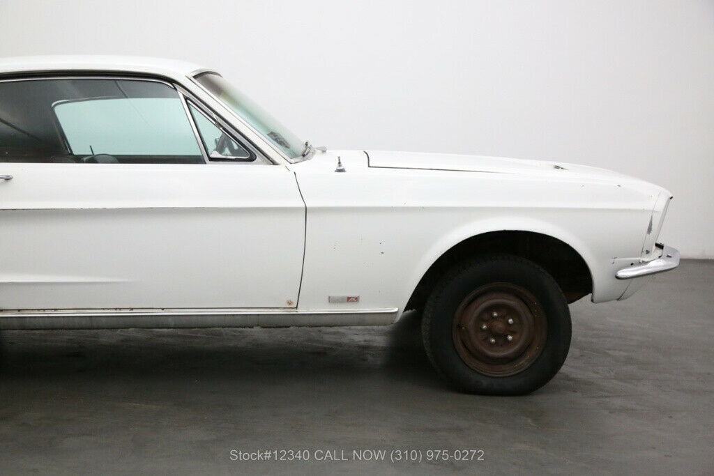 1967 White Ford Mustang