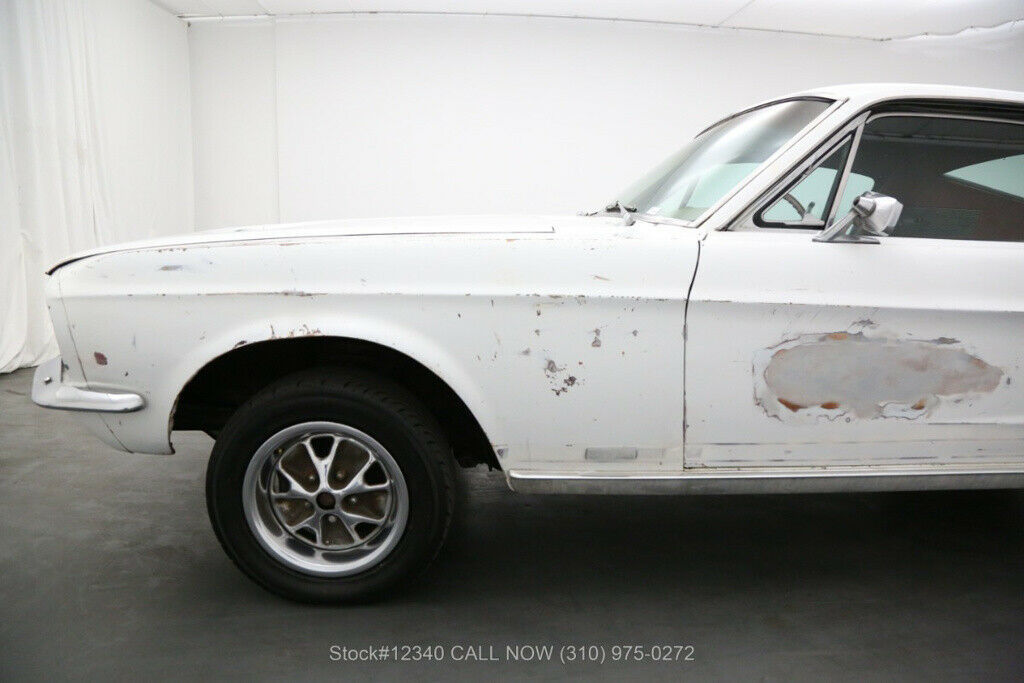 1967 White Ford Mustang