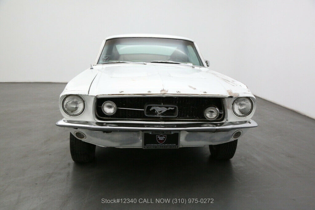 1967 White Ford Mustang