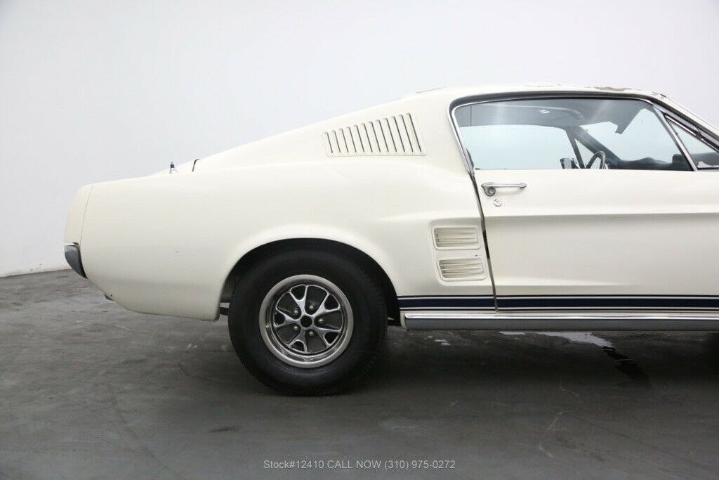 1967 White Ford Mustang