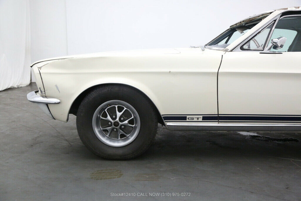 1967 White Ford Mustang
