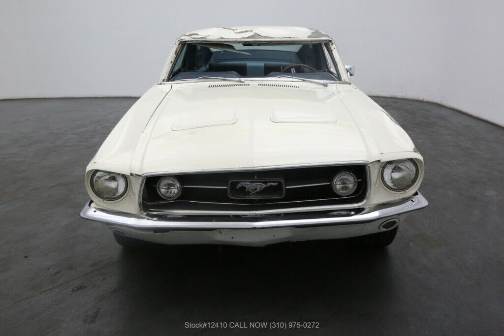 1967 White Ford Mustang