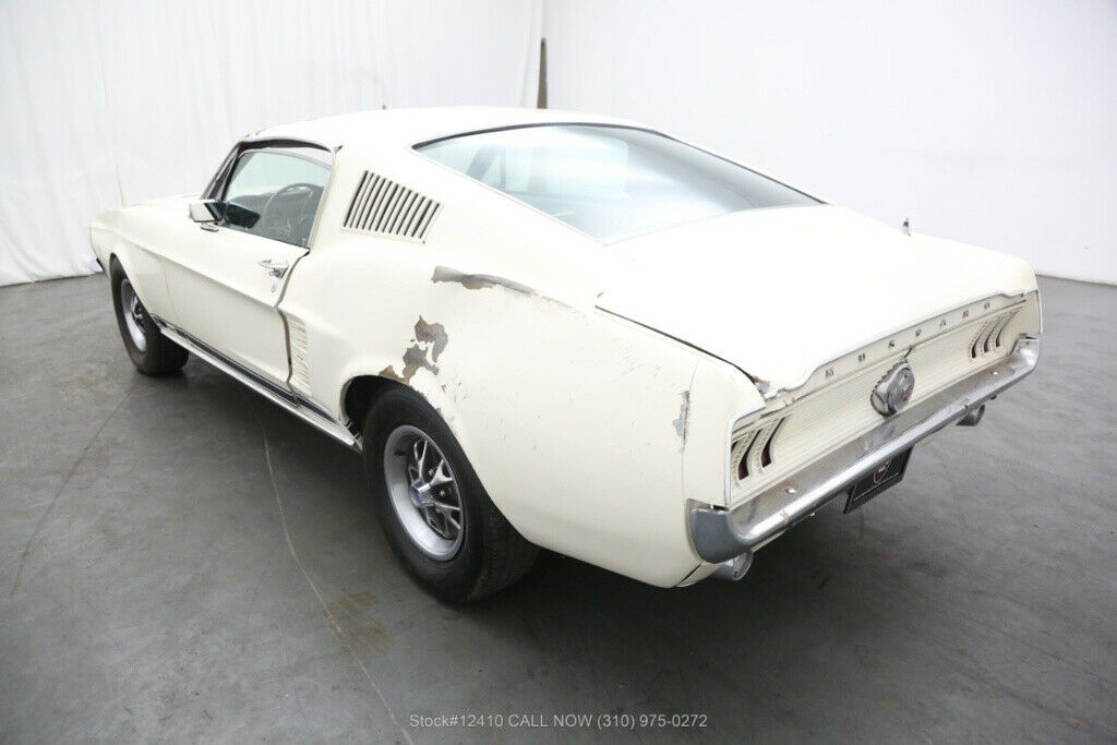 1967 White Ford Mustang