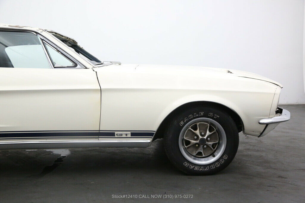 1967 White Ford Mustang