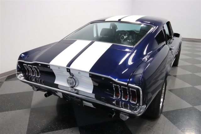 1967 Blue Ford Mustang