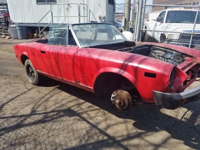 1967 Red Fiat 124 Spider Convertible
