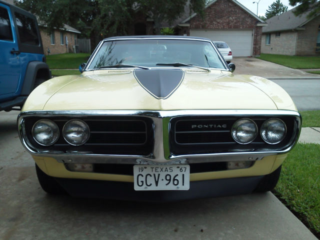 1967 Mayfair Maize Pontiac Firebird Coupe
