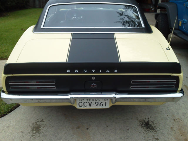 1967 Mayfair Maize Pontiac Firebird Coupe