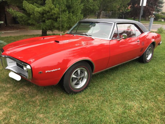 1967 Red Pontiac Firebird Coupe