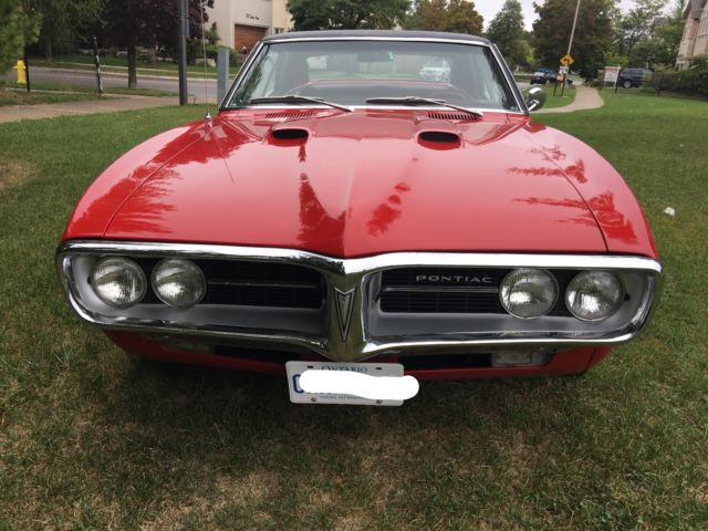 1967 Red Pontiac Firebird Coupe