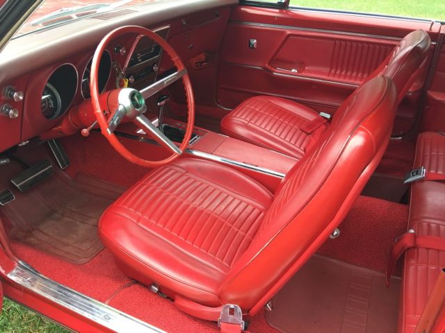 1967 Red Pontiac Firebird Coupe