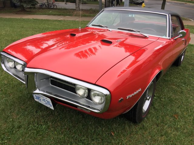1967 Red Pontiac Firebird Coupe