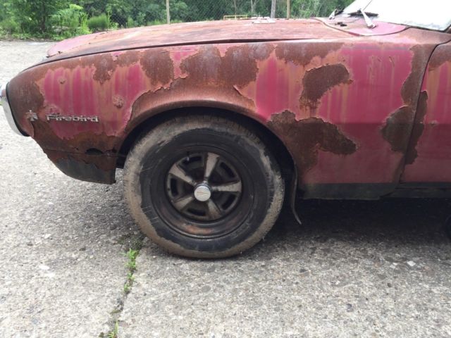1967 Rust Pontiac Firebird coupe